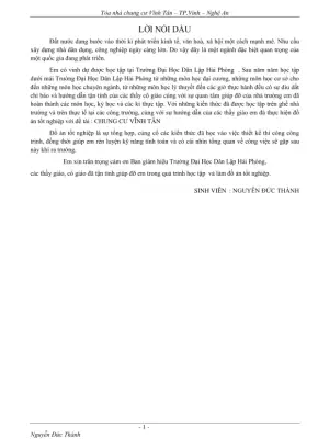 Thiết kế Chung cư Vinh Tân