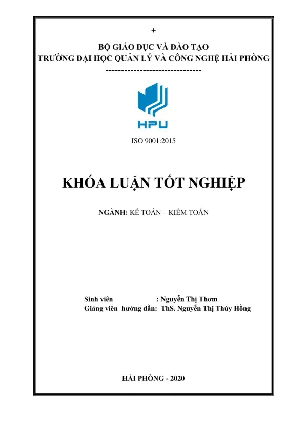 NHIỆM VỤ ĐỀ TÀI TỐT NGHIỆP