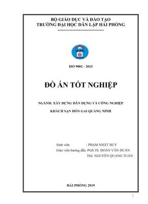 Khách sạn Hòn Gai: Đồ án tốt nghiệp