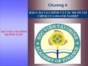 Phân tích báo cáo tài chính doanh nghiệp
