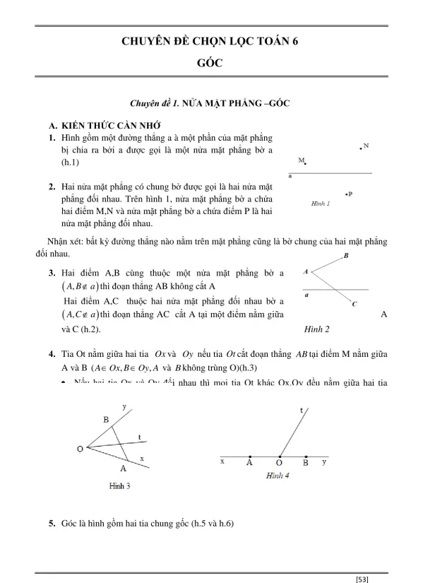 Chuyên đề góc - THCS.TOANMATH.com