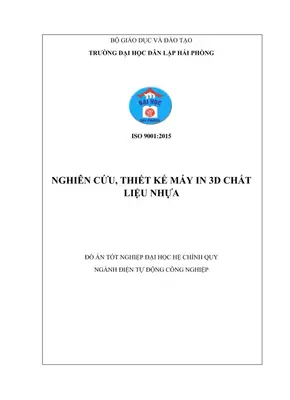 Máy In 3D Nhựa: Đồ Án Tốt Nghiệp