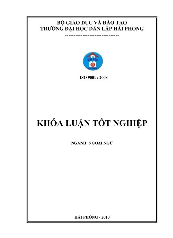 A STUDY ON HYPERBOLE IN SHORT STORIES OF SOME TYPICAL VIETNAMESE AND AMERICAN