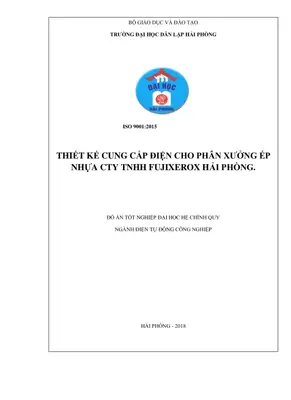 Thiết kế cấp điện: Đồ án tốt nghiệp