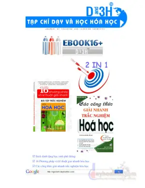16 Phương pháp giải nhanh Hóa học