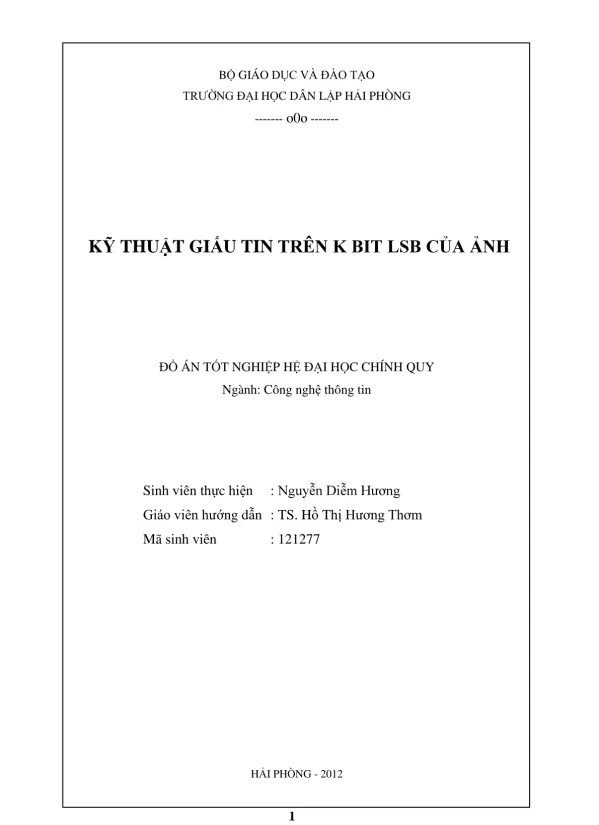 KỸ THUẬT GIẤU TIN