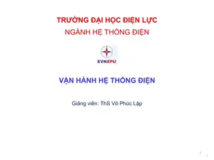 Vận hành hệ thống điện: Kinh tế & chất lượng