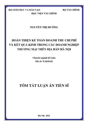 Hoàn thiện kế toán doanh thu DN Hà Nội