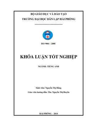 Nghiên cứu lỗi phát âm thường gặp của sinh viên năm nhất tiếng Anh trường Đại học Dân lập Hải Phòng