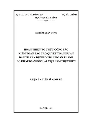 Kiểm toán báo cáo quyết toán dự án