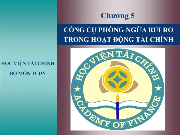5.1.Công cụ tài chính phái sinh