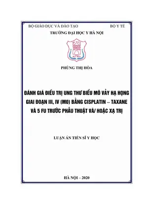Điều trị ung thư biểu mô vảy