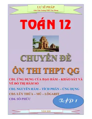 Ôn thi THPT: Đạo hàm & Đồ thị hàm số