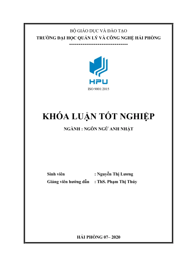 ENHANCING THE FIRST YEAR ENGLISH MAJORED STUDENTS’ SPEAKING SKILL AT HAI PHONG MANAGEMENT AND TECHNOLOGY UNIVERSITY