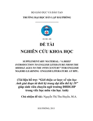 Giáo Trình Văn Học Anh