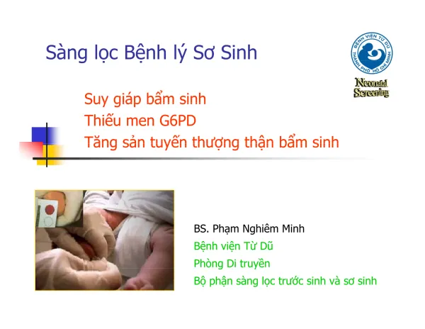 Suy giáp bẩm sinh Suy giáp bẩm sinh Thiếu men G6PD