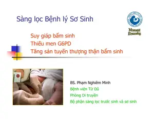 Sàng lọc sơ sinh: Hướng dẫn và số liệu