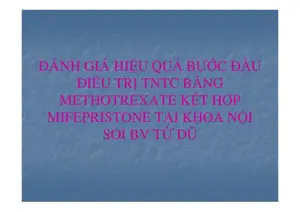 Điều trị Thai ngoài tử cung bằng Methotrexate