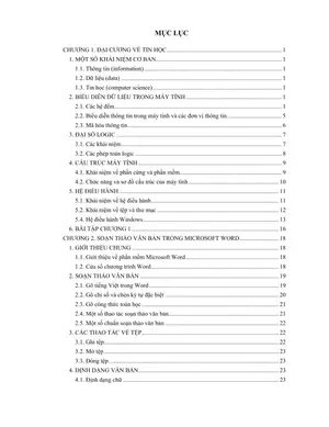 Tin học cơ bản: Giới thiệu & ứng dụng