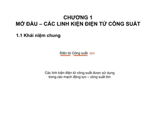 Điện tử Công suất: Nguyên lý và ứng dụng